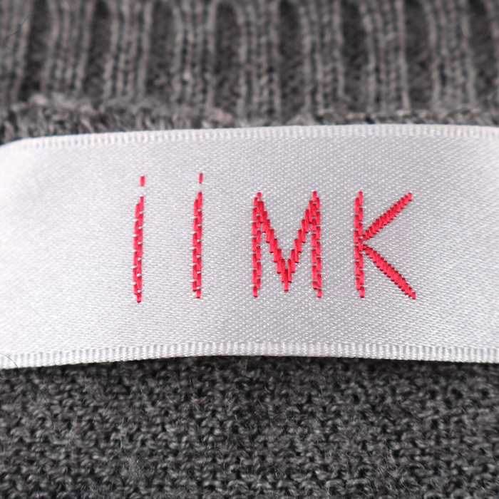 アイアイエムケー ニット セーター 長袖 ウール混 ドット刺繍 トップス レディース 40サイズ グレー iiMK 【中古】 iiMK  USED/古着（ニット/セーター）｜iiMKのUSED/古着通販サイト SMASELL（スマセル）