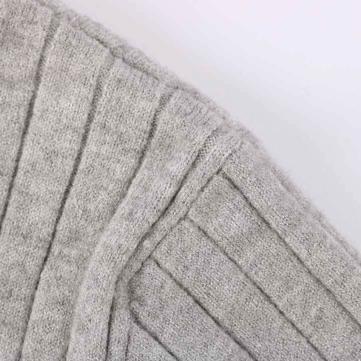 ウール100 アーバンリサーチロッソ ニット セーター タートルネック F 灰色