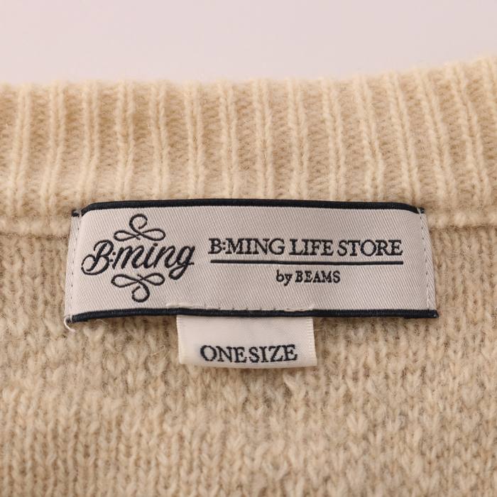 ビームス ニット クルーネック ウール混 カモフラ B:MING by BEAMS M