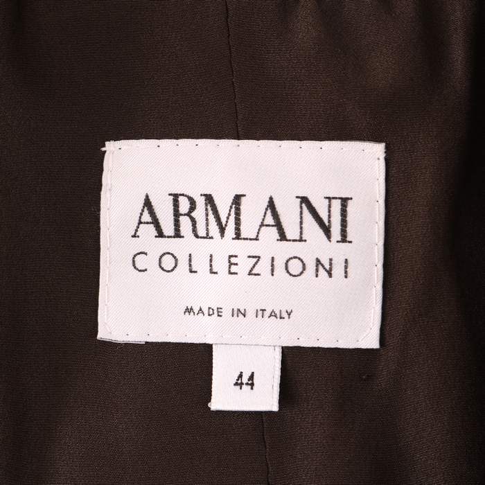 アルマーニコレッツォーニ テーラードジャケット ブレザー アウター 大きいサイズ 伊製 レディース 44サイズ ブラック ARMANI COLLEZIONI