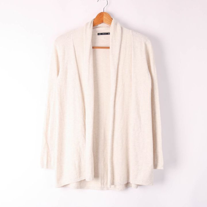 ZARA ベージュ カーディガン M ZARA】完売前に買うしか！大人気の肉厚