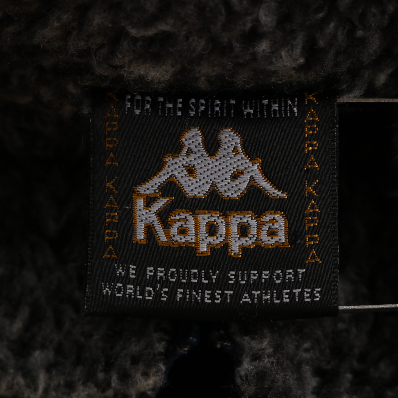 【希少】Kappa カッパ　ビックロゴ　刺繍　ベンチコート　グレー　Lサイズ