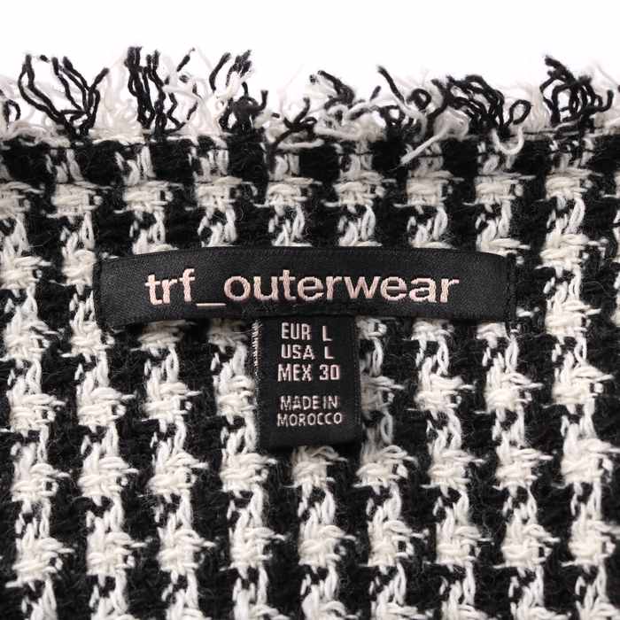 ザラ trf_outerwear ブルゾン ジャケット フルジップ ツイード