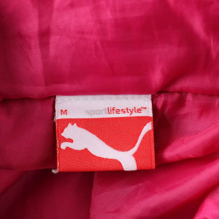 プーマ ブルゾン ジャケット 中綿 キルティング フード ロゴ 無地