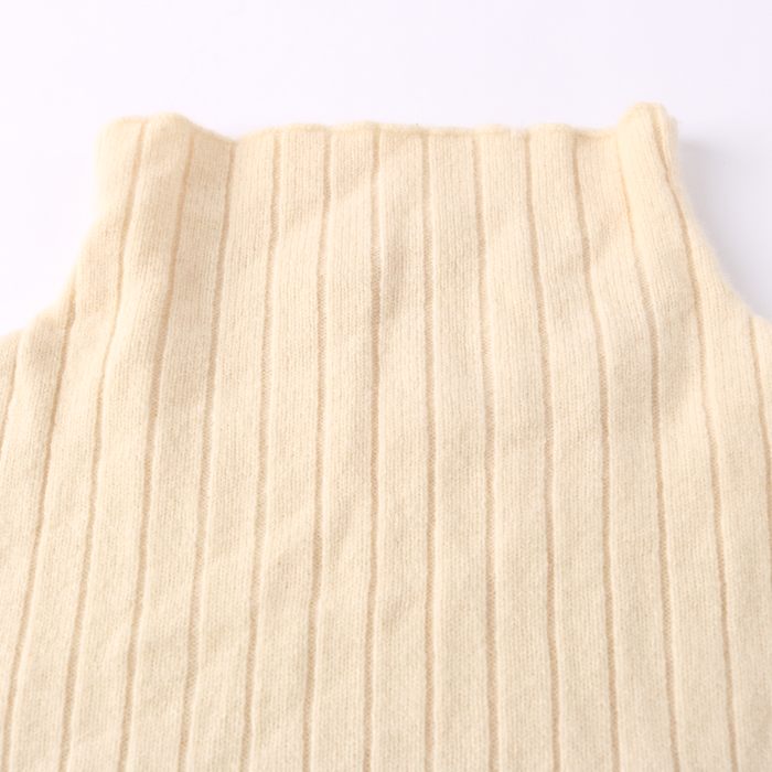 ロペ ニット セーター 長袖 ウール/カシミア混 リブ 無地 トップス レディース 38サイズ ベージュ ROPE' ロペ ニット セーター 長袖 ウール/カシミア混 リブ 無地