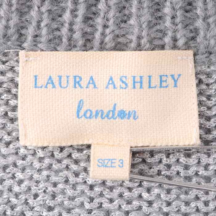 LAURA ASHLEY ニットワンピース ウールカシミヤ混 サイズ7 - ひざ丈