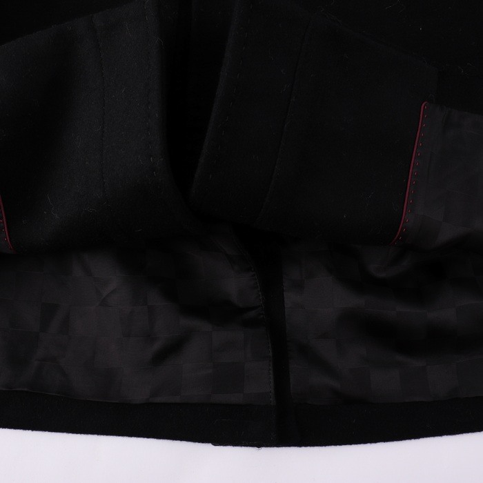 コムサデモードメン コート ステンカラー アンゴラ混 日本製 ブラック 黒 2