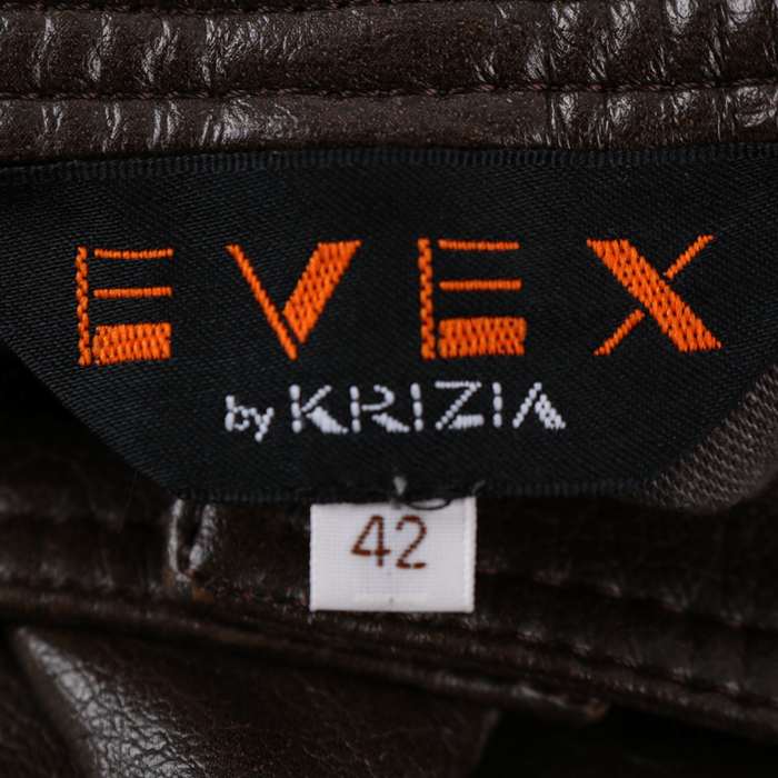 evex by krizia カラーパンツレッド系　サイズ42 タグ付き