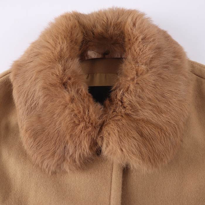毛皮コート たのし 38 ブラウン レディース 【中古】
