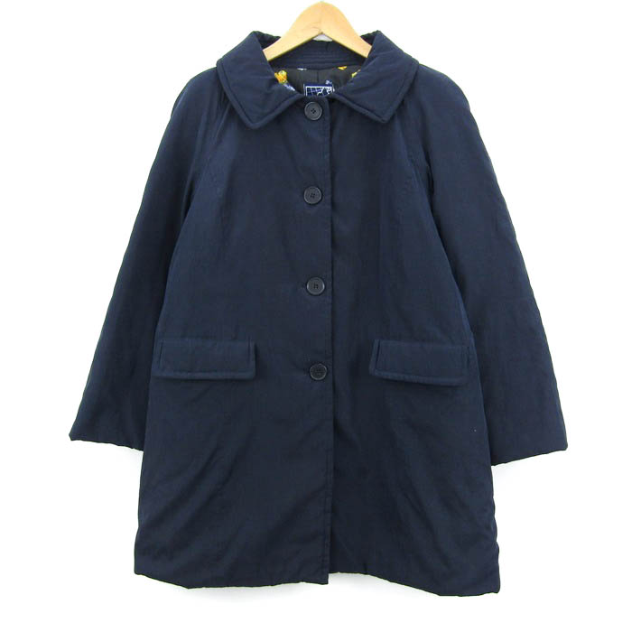 ジュンコシマダ　リネンコート　ネイビー　Ｍ　新品未使用 ジュンコシマダリネンコートネイビーM新品未使用