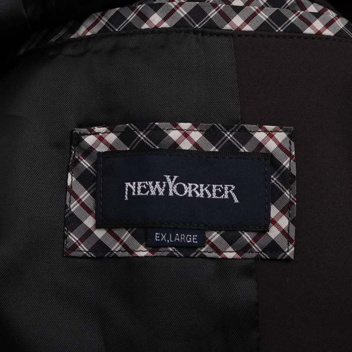 ニューヨーカー ジャケット フォーマル 大きいサイズ アウター メンズ LLサイズ グレー NEWYORKER 【中古】