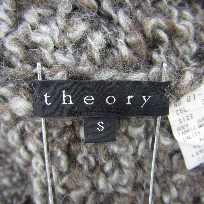 未使用Theoryセオリーカシミヤグレー タートル長袖ニット