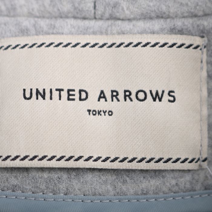 ユナイテッドアローズ ガウンコート ウール100% ブランド アウター 日本製 レディース Fサイズ グレー UNITED ARROWS 【中古】｜UNITED  ARROWS｜店舗買取｜ジャケット/アウター＞その他アウター｜USEDのアパレル通販サイト - SMASELL（スマセル）