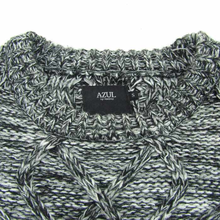 アズールバイマウジー セーター トップス ケーブルニット メランジ  