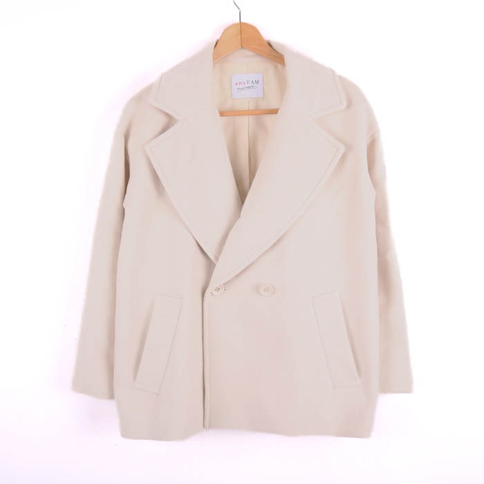 楽天市場】□ any FAM エニィファム 長袖 P コート サイズ3 ベージュ レディース 【中古】 : フクワウチ