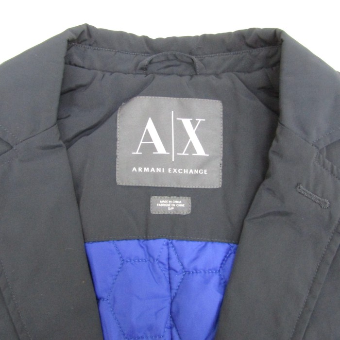 アルマーニエクスチェンジ テーラードジャケット フォーマル アウター メンズ Sサイズ ネイビー ARMANI EXCHANGE 【中古】｜ARMANI  EXCHANGE｜店舗買取｜ジャケット/アウター＞その他アウター｜USEDのアパレル通販サイト - SMASELL（スマセル）