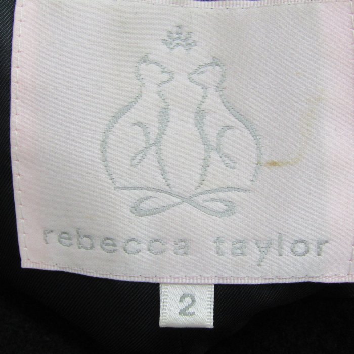 rebecca taylor ブラック トレンチコート サイズ2