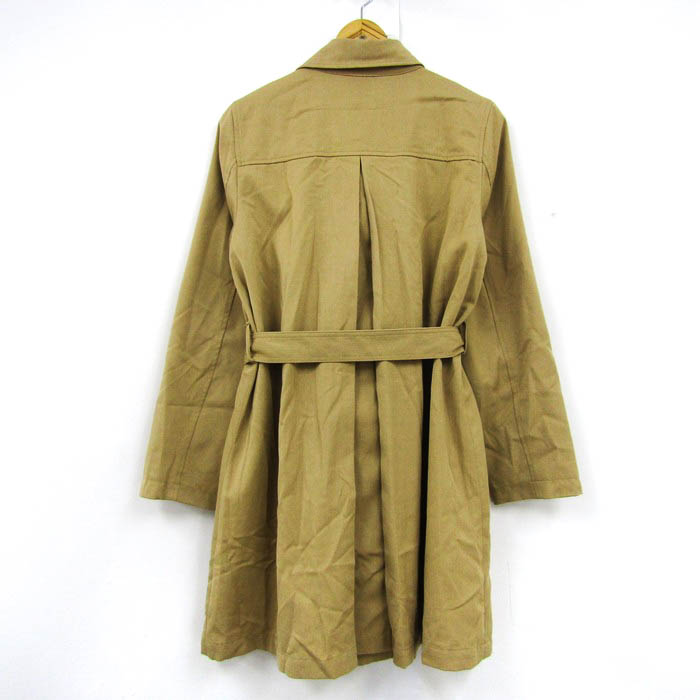 ショコラフィネローブ トレンチコート アウター ベルト付き レディース Lサイズ ベージュ chocol raffine robe 【中古】｜chocol  raffine robe｜店舗買取｜ジャケット/アウター＞その他アウター｜USEDのアパレル通販サイト - SMASELL（スマセル）