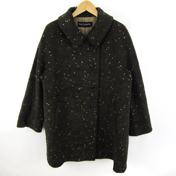 Y4874【未使用】ギラロッシュ/Guy Laroche*ナイロン*総柄*軽量*ミニ ハンドバッグ/トートバッグ/手提げ 鞄*オリーブ系