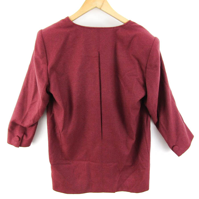 森英恵　ハナエモリ HANAE MORI ノーカラージャケット コートアウター 森英恵ハナエモリ HANAE MORI ノーカラージャケット コートアウター