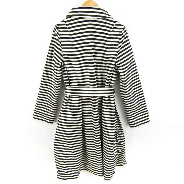 最終価格！トゥービーシック　トレンチ　フレア　42 黒　暖か裏地付 取り外し可 ジュノア JUNOAH フレアストームシールドトレンチコート （ブラック