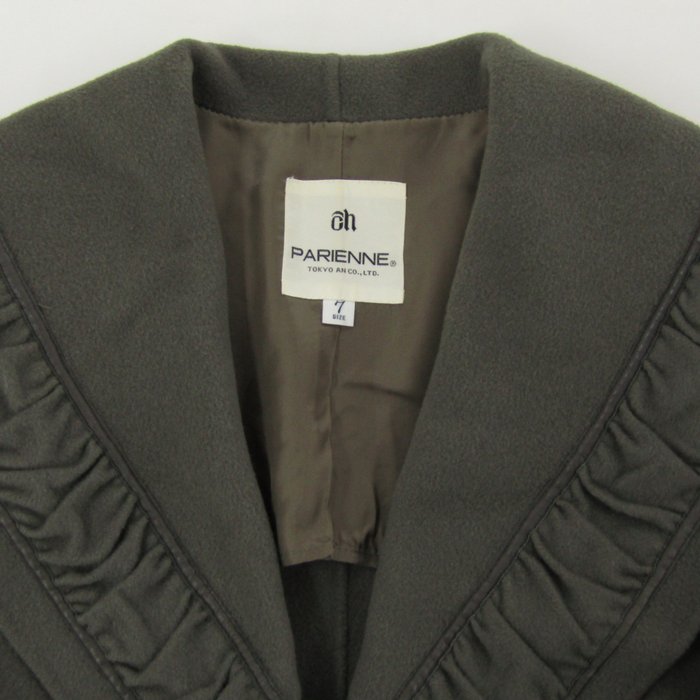 パリエンヌ ビッグカラーコート ウール アウター レディース 7サイズ  