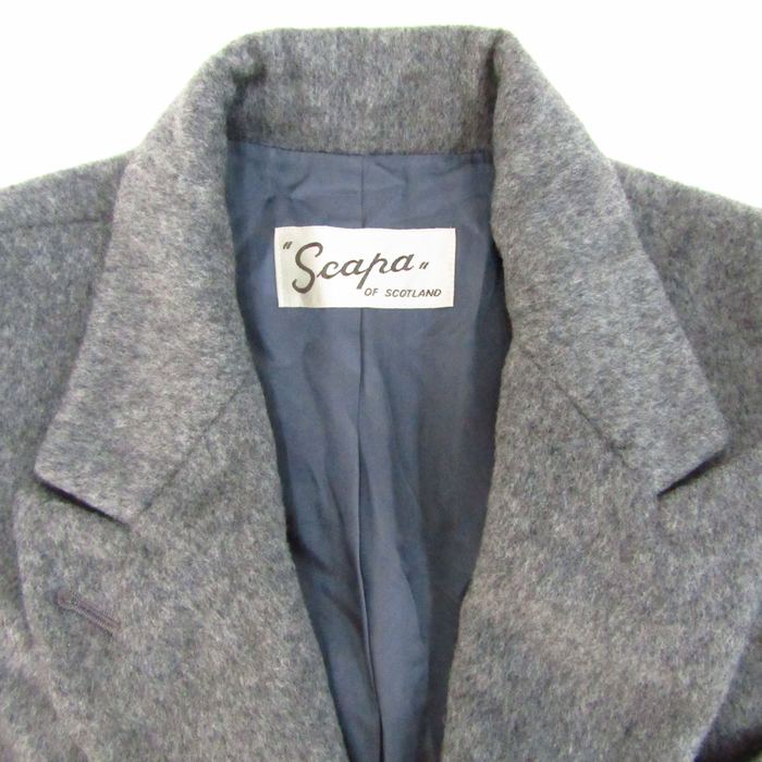 スキャパ チェスターコート ウール混 アウター レディース 9サイズ グレー SCAPA 【中古】｜SCAPA｜店舗買取｜ジャケット/アウター＞その他 アウター｜USEDのアパレル通販サイト - SMASELL（スマセル）