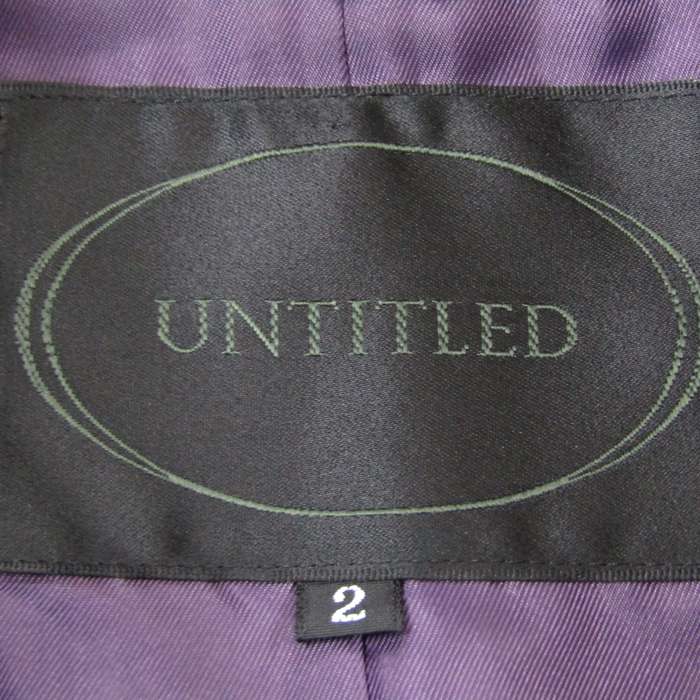 untitledアンタイトル グレー アンゴラ混 XL 大きいサイズ ベルテッド 