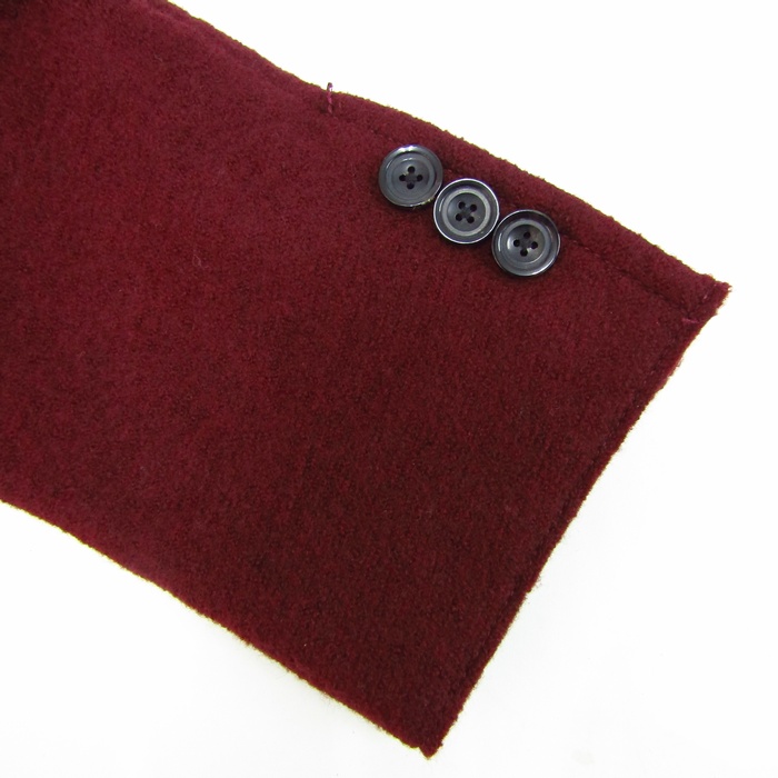 新品 XXL トゥモローランド テーラードジャケット シルク 千鳥 ワインレッド 新品 XXL トゥモローランド テーラードジャケット シルク 千鳥 ワイン