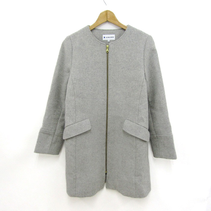 ほぼ未使用 セオリーリュクス ノーカラー ブラック ギャザー ロング