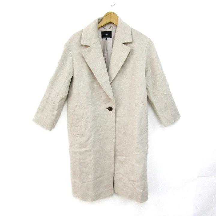 23区ベージュ チェスターコート ウール混合 23区ベージュ チェスターコート ウール混合