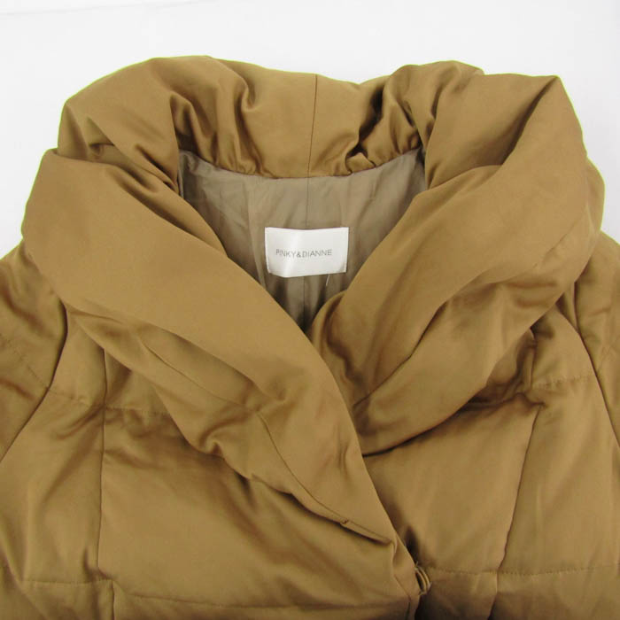【全国無料，定番人気】 「PINKY&DIANNE」 ダウンコート 38 ブラウン レディース
