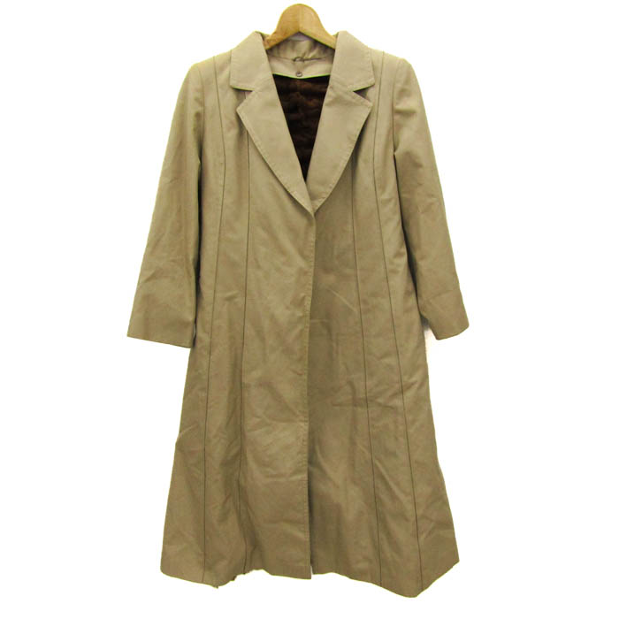 ロングコート hausammann+moos 裏毛皮 カーキ色 【公式通販】