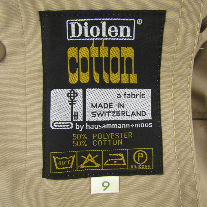 ハウザーマンモス トレンチコート ロングコート アウター Diolen