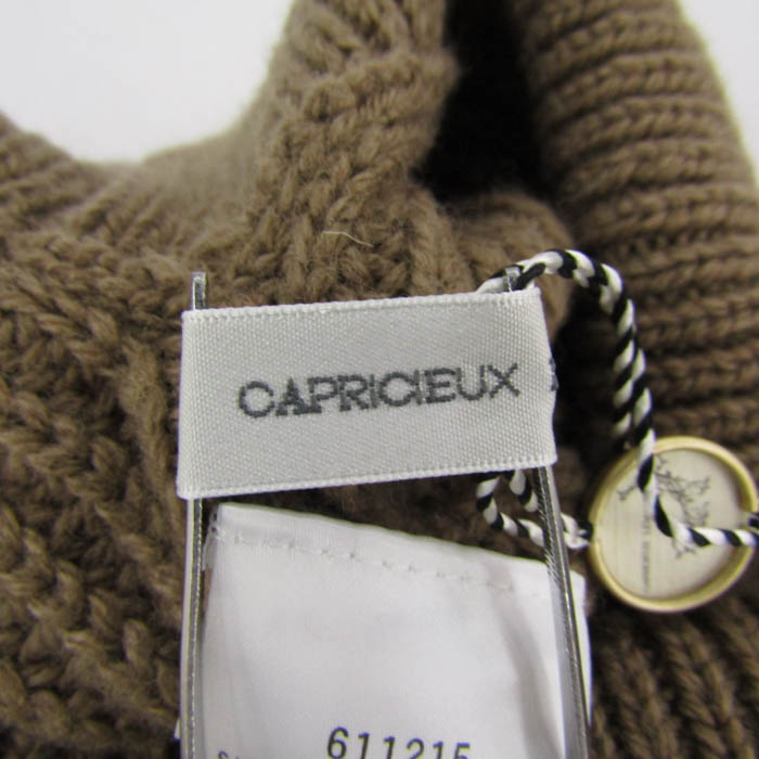 カプリシューレマージュ ニット トップス ベスト タートルネック 未使用品 レディース Fサイズ モカ CAPRICIEUX LE'MAGE CAPRICIEUX LE'MAGE（カプリシューレマージュ）の「Wジップベスト