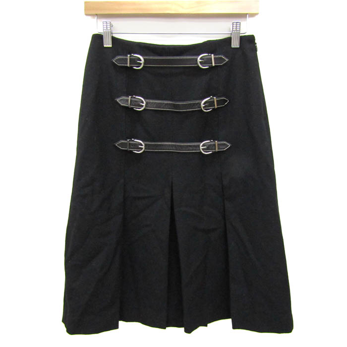 【美品】バーバリーブルーレーベル　ツイード×デニム　プリーツスカート　L位 BLACKPINK LiSA着用）BURBERRY BLUE LABEL バーバリーブルー