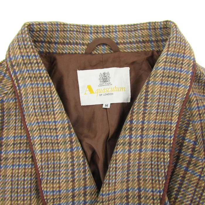 アクアスキュータム ロングコート ガウンコート アウター カシミヤ混