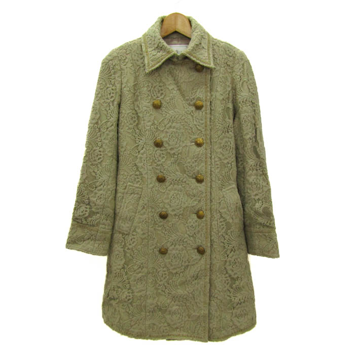 グレースコンチネンタル ウールコート アウター レース 日本製