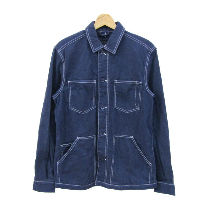 美品　BARENA サマーウール ジャケット カバーオール　ネイビー 美品 BARENA サマーウール ジャケット カバーオール ネイビー