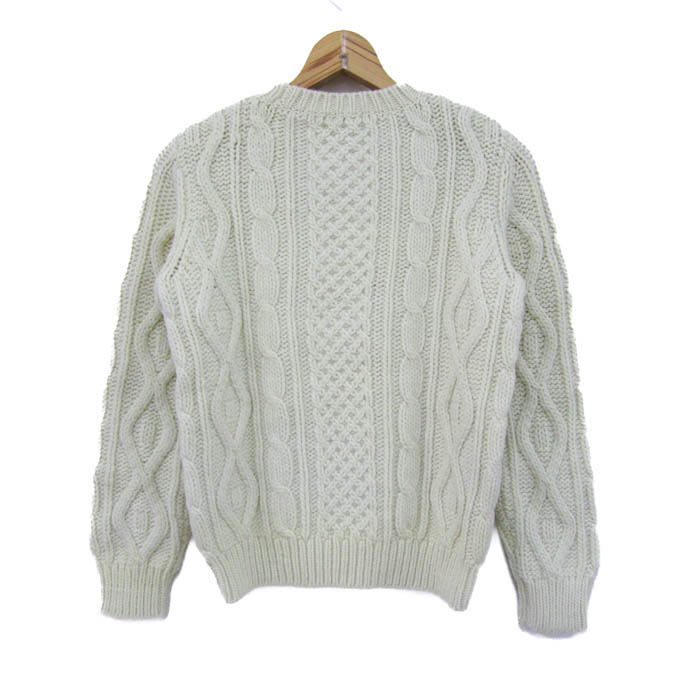 アーペーセー セーター トップス 長袖 クルーネック ケーブルニット  