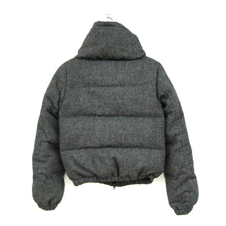 untitledアンタイトル グレー アンゴラ混 XL 大きいサイズ ベルテッド 