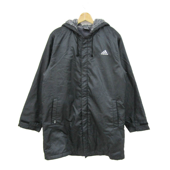 adidas アディダス 中綿ジャケット ベンチコート レディース M adidas アディダス ブラック メンズベンチコート ロングコート サイズM