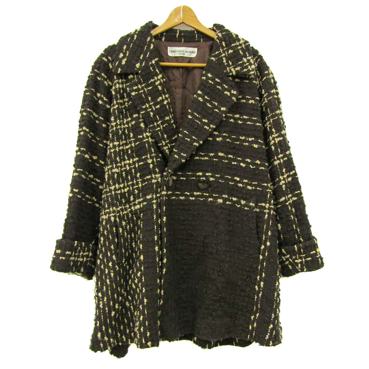 クリスチャンオジャール ウールコート ジャケット アウター チェック柄