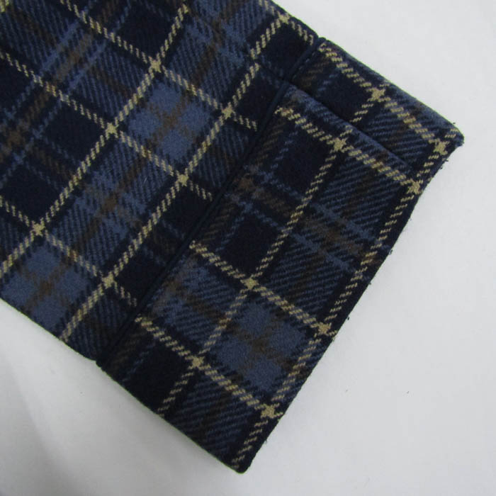 ダックス ロングコート ラップコート ガウン アウター チェック柄