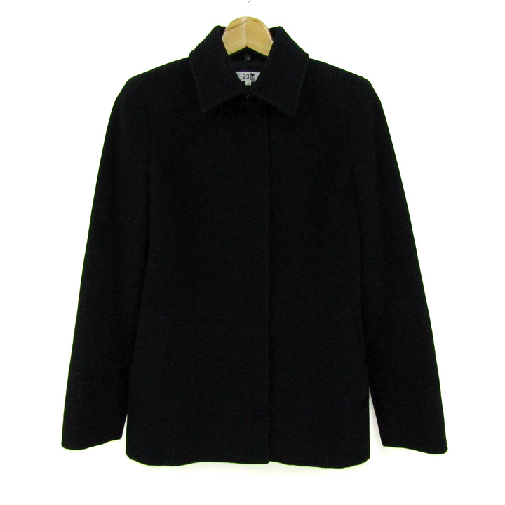 ニジュウサンク ジャケット ショートコート アウター アンゴラ混  