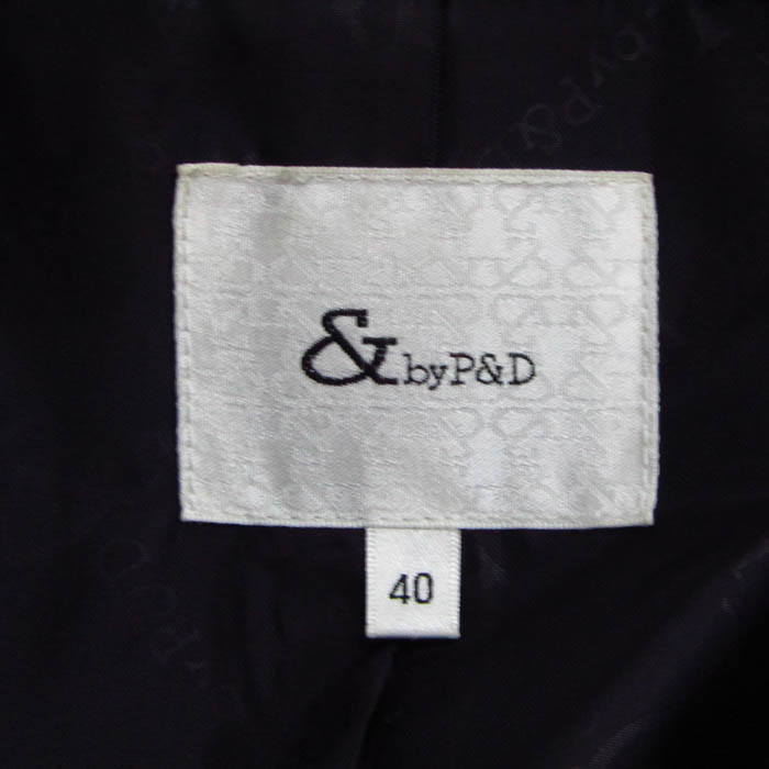 アンドバイピーアンドディ ウールコート ロングコート アウター ファー  