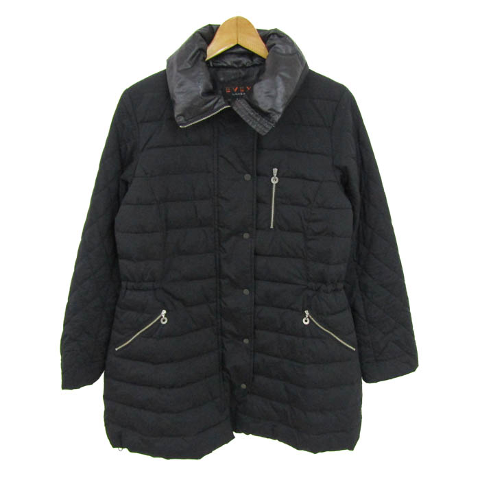 ✨極美品✨大きいサイズ44✨エヴェックス バイ クリツィア　ダウンコート　黒 防風性】【ウォッシャブル】キルティングダウンコート | エヴェックス