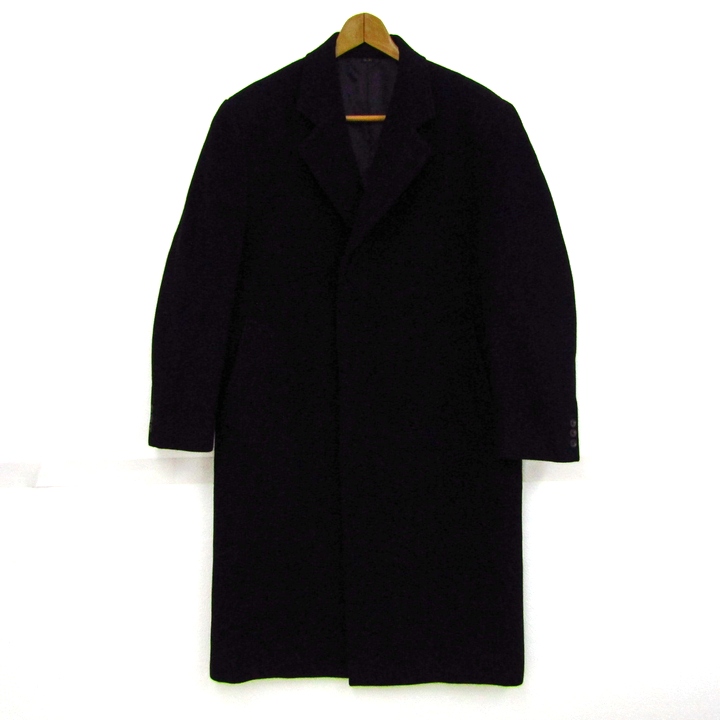 五大陸 ステンカラーコート ウール/アンゴラ混 ブランド アウター 黒