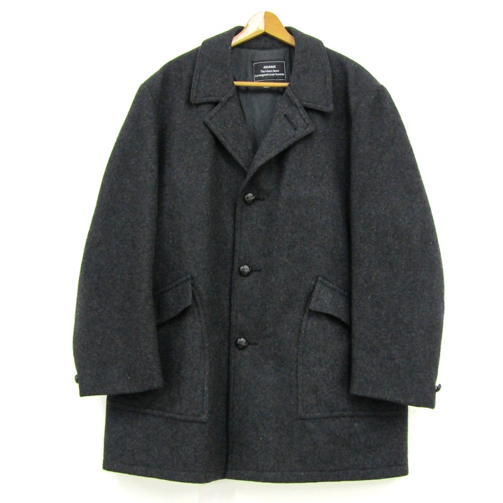 〈新品〉SPEZZATO MACKENZIE【L】ダウンライナー付 コート 黒 スペザートマッケンジー ステンカラーコート アウター ライナー付き