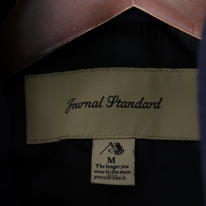 ジャーナルスタンダード メンズコート M フード付き ロゴ入りボタン 内ポケット